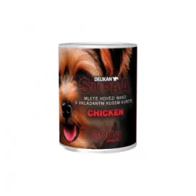   Delikan Supra Dog Active chicken 800g     (100% hústartalom)