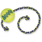 KONG Air Squeaker Tennis Ball  M 6 cm with rope 52 cm
