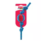 KONG Jaxx Brights Ball w/Rope Assorted M