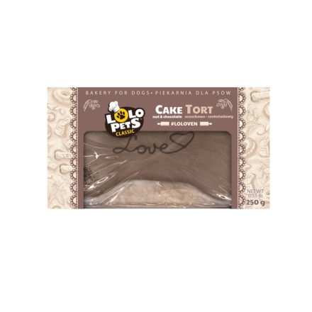 LoloPets Classic Bakery kutyatorta mogyorós-csokis Love 250 g
