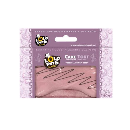 LoloPets Classic Bakery mini kutyatorta erdei gyümölcsös 40 g
