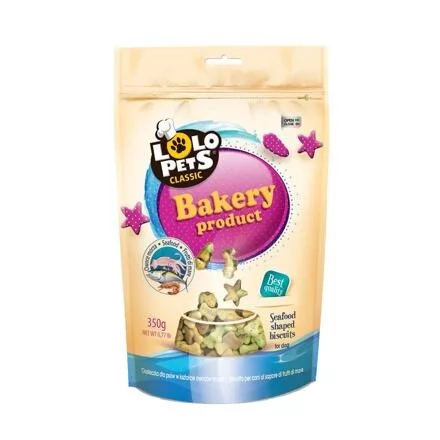 LoloPets Classic Bakery kutyakeksz tenger gyümölcsei 350 g