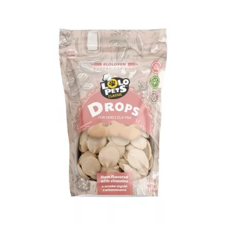 LoloPets Classic Drops kutyának sonkás ízű vitaminokkal 75 g