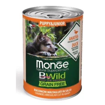 Monge BWild Grain Free Puppy Duck 400g
