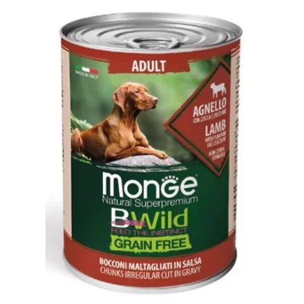 Monge BWild GF Bárány&Sütőtök 400g