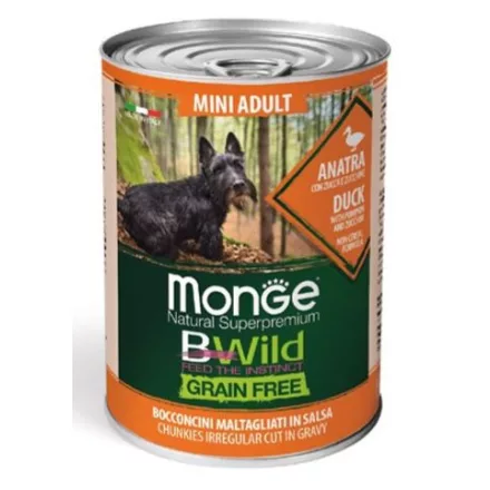 Monge BWild Grain Free Mini Adult Duck 400g