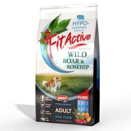 Panzi FitActive PURE Hypoallergenic Wild boar-Rosehip 12kg
