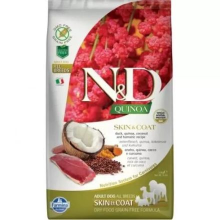 N&D Dog Quinoa Skin&Coat Kacsa 2,5kg
