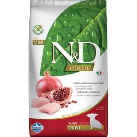 N&D Dog Prime Csirke&Gránátalma Puppy Mini 2,5kg