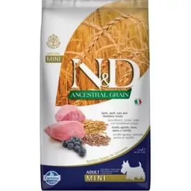 N&D Dog Ancestral Grain Adult Mini Bárány&áfonya 2,5kg
