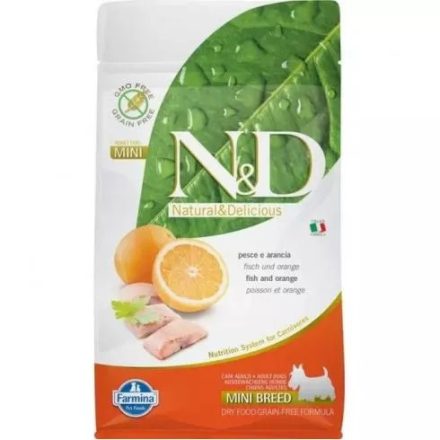 N&D Dog Grain Free Adult Mini Hal&Narancs 2,5kg