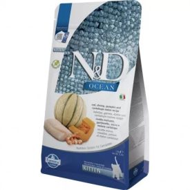   N&D Ocean Cat tőkehal,garnéla,sütőtök&sárgadinnye Kitten 5kg