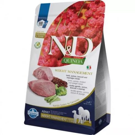 N&D Dog Quinoa Weight Management Adult Medium/Large bárány 7kg