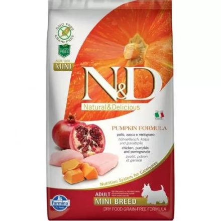 N&D Dog Grain Free Adult Mini Csirke&Gránátalma 7kg