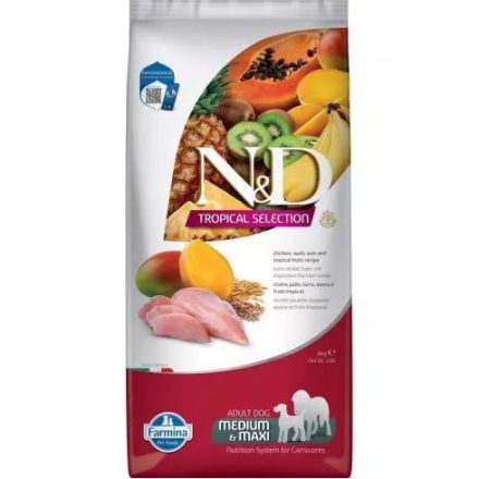 N&D Tropical Selection Dog Chicken Adult Medium/Maxi 10kg