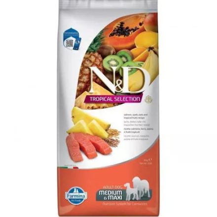N&D Tropical Selection Dog Salmon Adult Medium/Maxi 10kg