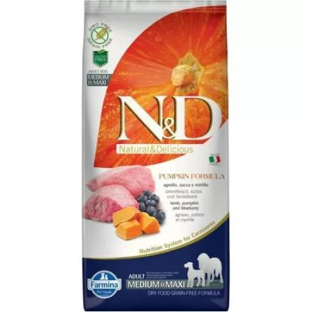 N&D Dog Grain Free Adult Medium/Maxi Bárány&Áfonya 12kg