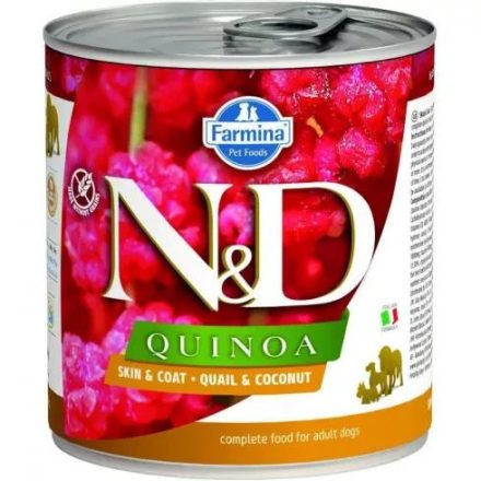 N&D Quinoa Dog Fürj&Kókusz 285g