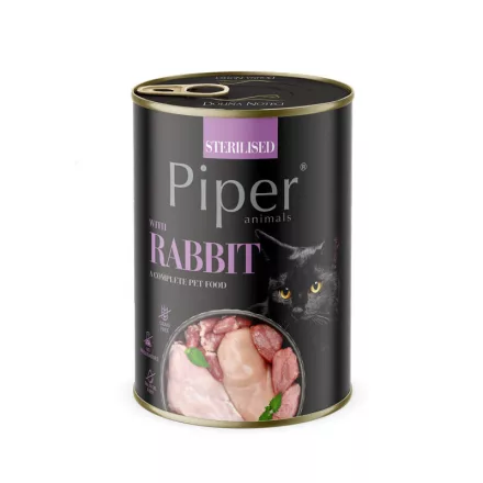 Piper Cat With Rabbit Sterilised 12x400 g