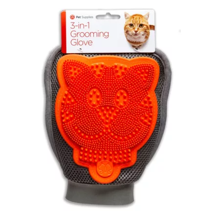 Pet Supplies 3 az 1-ben mosó, masszírozó és szőrfelszedő kesztyű macskáknak