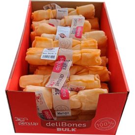   petsUp deliBones mangós marhabőr csavart ikerrúd 12,7cm / 1db