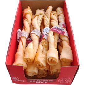   petsUp deliBones mangós marhabőr csavart ikerrúd 25,4cm / 1db