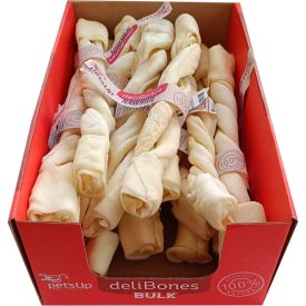   petsUp deliBones mentolos marhabőr csavart ikerrúd 25,4cm / 1db