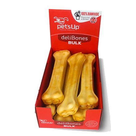 petsUp deliBones mangós préselt marhabőr rágócsont 25cm / 1db