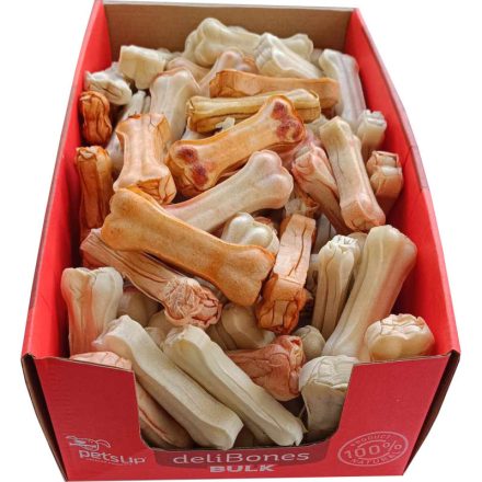 petsUp deliBones vegyes préselt marhabőr rágócsont  7cm 15g / 1db