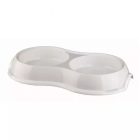 Trixie műanyag dupla tál 2x0,2l/11cm