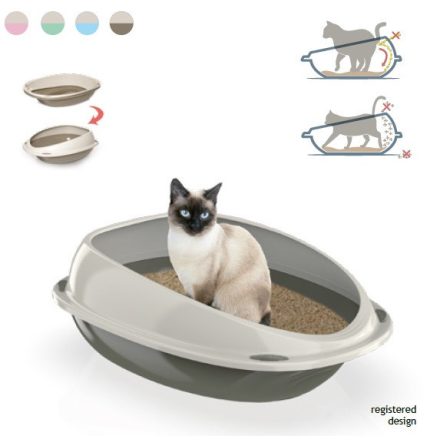 Vitafitt Shuttle keretes macska wc 45x36x15,15 cm