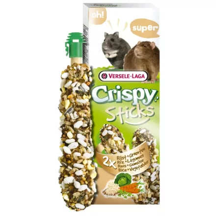 Versele-Laga Crispy Sticks Hamsters-Rats Vegetable Duplarúd Hörcsög/Patkány Zöldség 110g