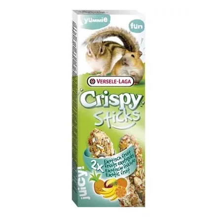 Versele-Laga Crispy Sticks Hamster/Squirrel Exotic Fruit Hörcsög/Mókus 2x55g