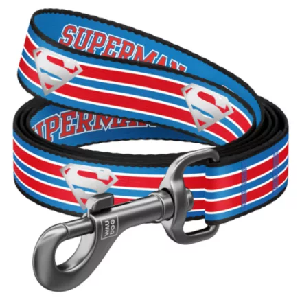Waudog póráz nylon Superman fényvisszaverős M