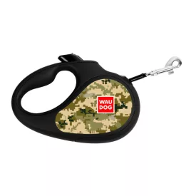   Waudog szalagos autómata póráz "MILITARY", L 50kg/5m