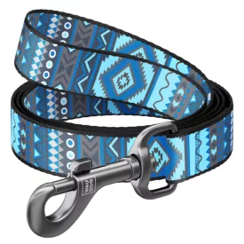 Waudog nylon póráz "ETNO BLUE" S 15/122