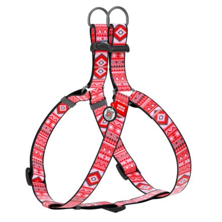 Waudog Nylon Hám QR biléta, "ETNO RED" S 15/40-55