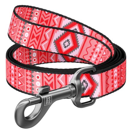 Waudog nylon póráz "ETNO RED" S 15/122