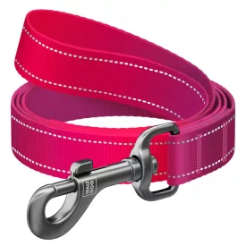   Waudog nylon Mono póráz fényvisszaverős Rózsaszín M 20/122