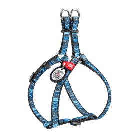   Waudog Nylon Hám QR biléta, "ETNO BLUE" XS 10/28-40