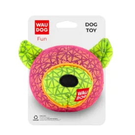   WAUDOG Fun kutya játék, "Maci" design, W 12cm, L11 cm rózsaszín