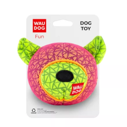 WAUDOG Fun kutya játék, "Maci" design, W 12cm, L11 cm rózsaszín
