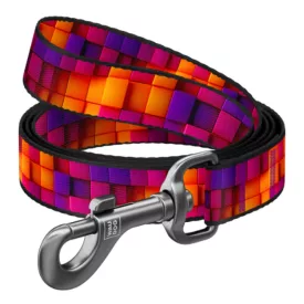 Waudog póráz nylon "3D Kockák" M
 2m-es