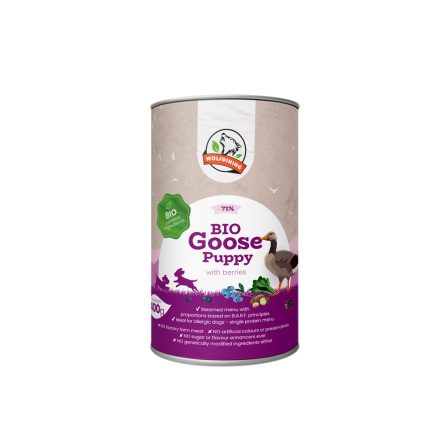 Farkaskonyha Bio Liba párolt menü kölyökkutyáknak 400g